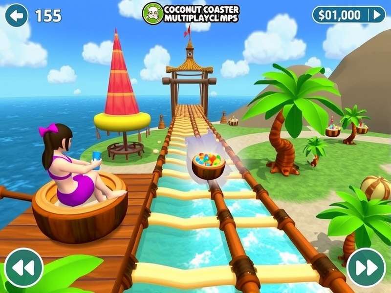 Coconut Coaster Multiplayer Gameplay